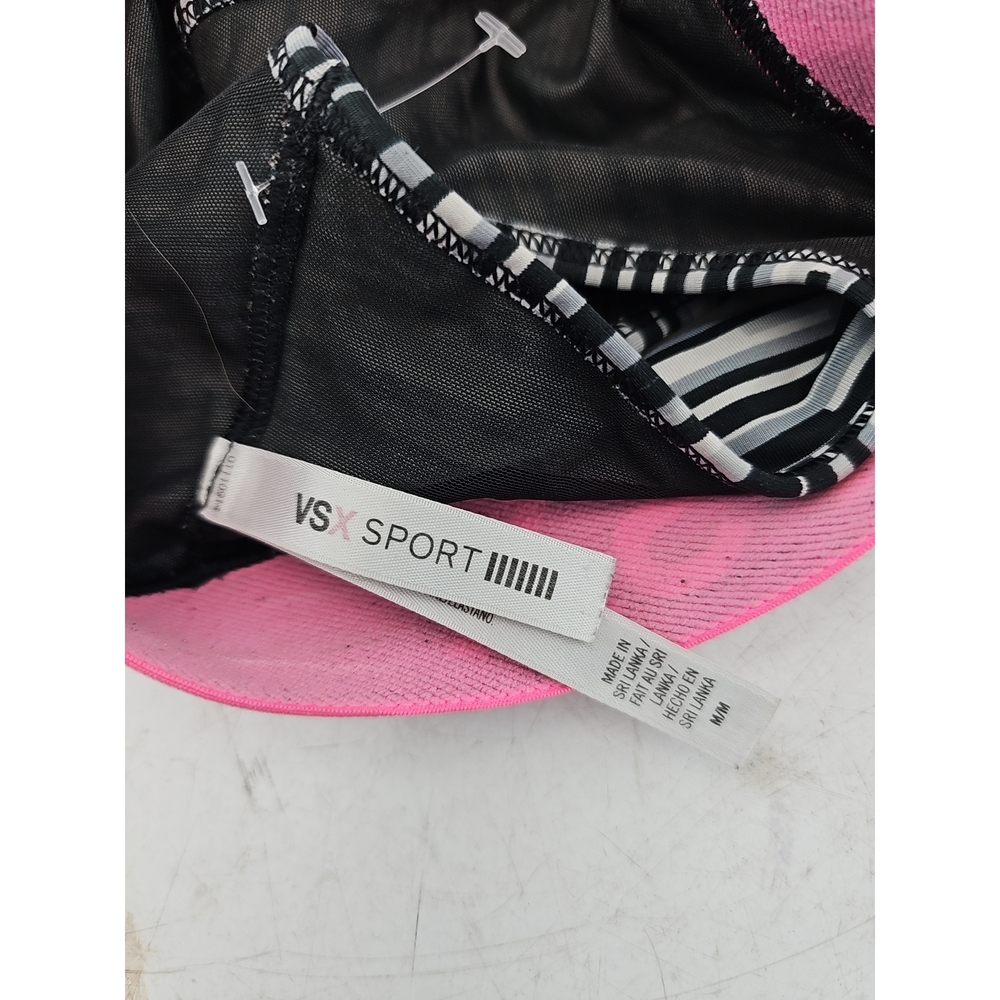 VSX Striped Sports Bra with Pink Band - Picture 4 of 5